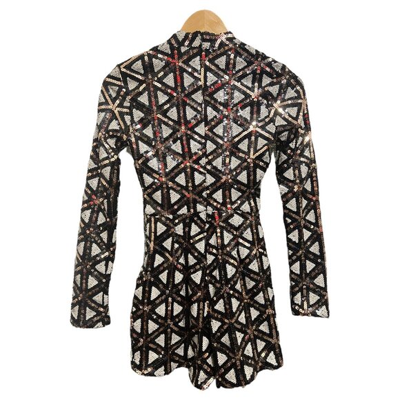 Banjul Black and White Patterned Romper - Picture 2 of 4